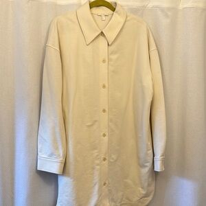 COS Cream Lightweight Jacket Classic Collar